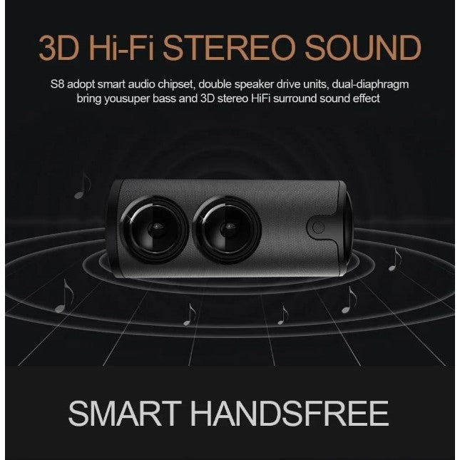 ❤Portable Bluetooth Speaker❤Wireless Subwoofer 3D Stereo Bass Touch Control TF Card AUX Play With Microphone